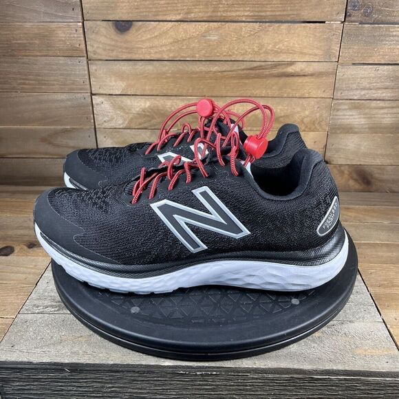 New Balance Womens Size 10 FF 680 V7 W680LK7 Black Running Shoes Sneakers - Picture 3 of 10